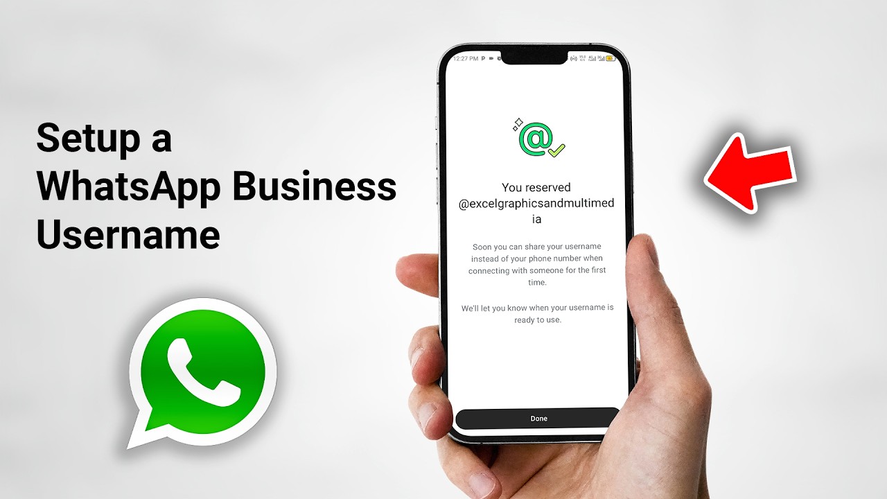 Как создать имя пользователя в WhatsApp Business