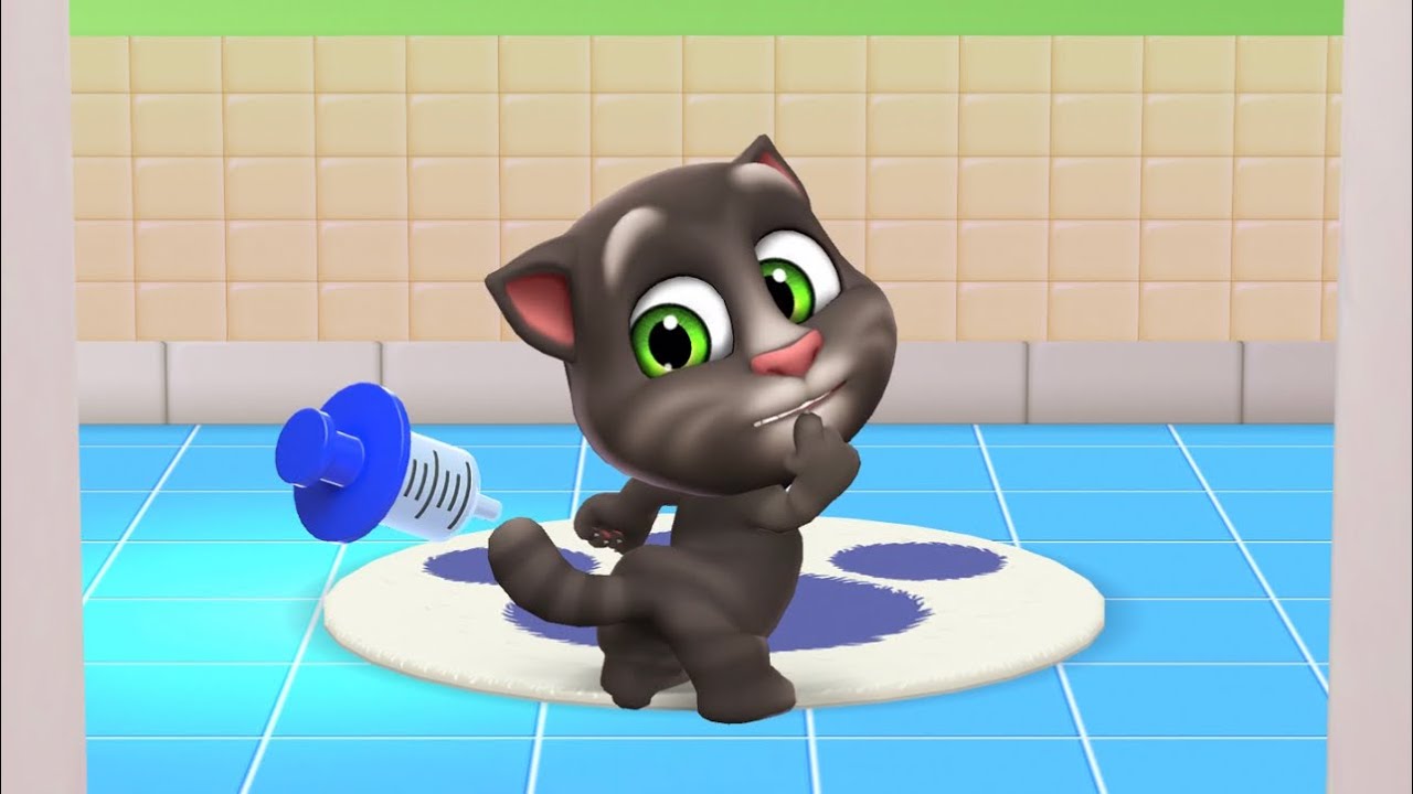 Tom got injection 🫢 || Talking tom2 !