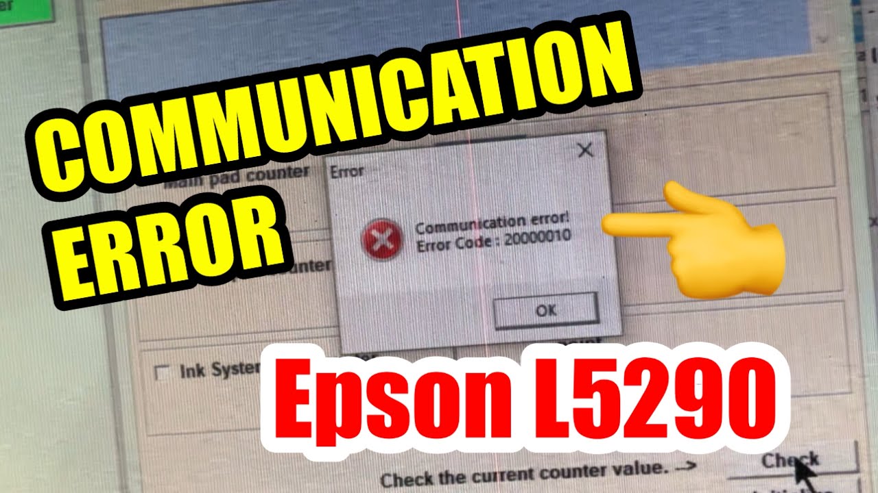 GANITO ANG GAGAWIN KAPAG COMMUNICATION ERROR ANG L5290