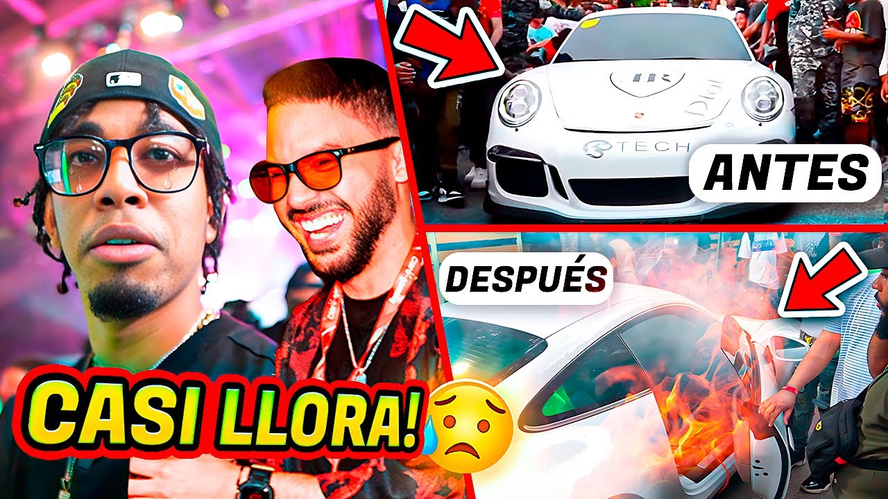 ¡RD JAVI SE LE QUEMA su PORSCHE de 12 MILLONES en Pleno DIRECTO!🔥 (BROMA)