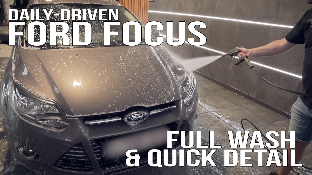 Cleaning a DIRTY Ford Focus | Full Wash & Quick Detail