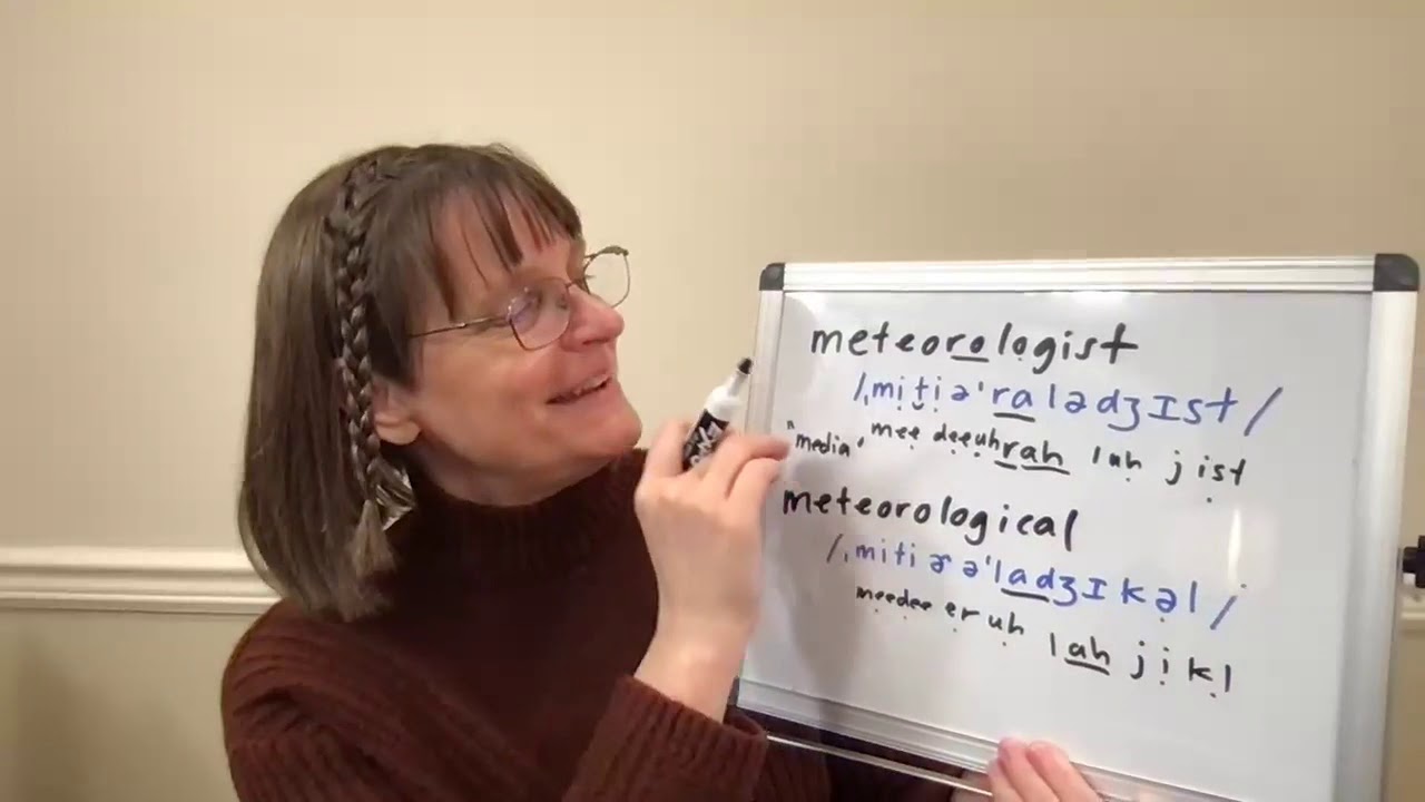 How to Pronounce Meteorologist and Meteorological