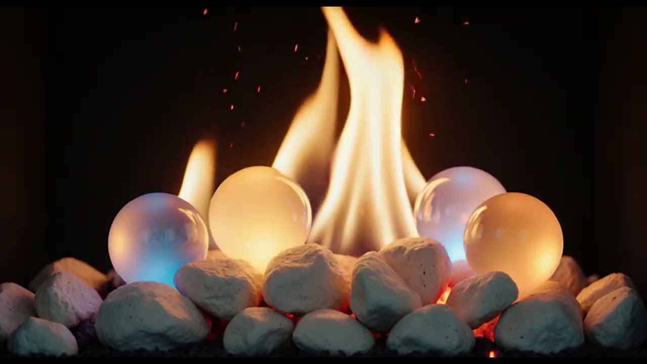 🔥 Crackling Fire Black Screen  9 Hours Fireplace Sounds for Sleep Relaxation FirePlace Cozy Yule Log