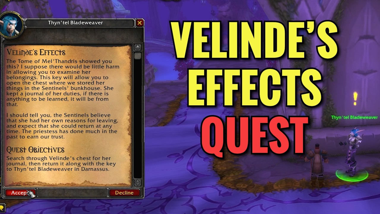 Velinde's Effects Quest (WoW Classic)