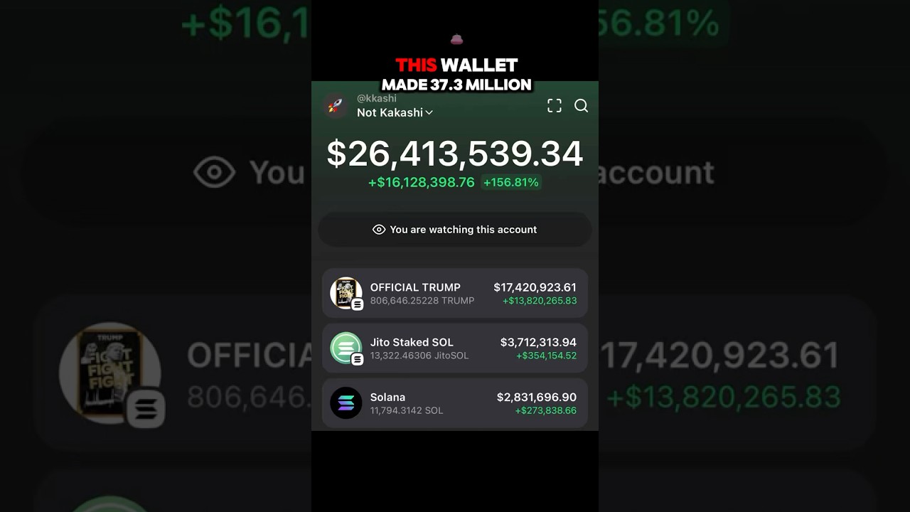 $37M Profit in Just 3 Days Trading Memecoin $Trump #memecoin #memecrypto #memecoins #memetoken