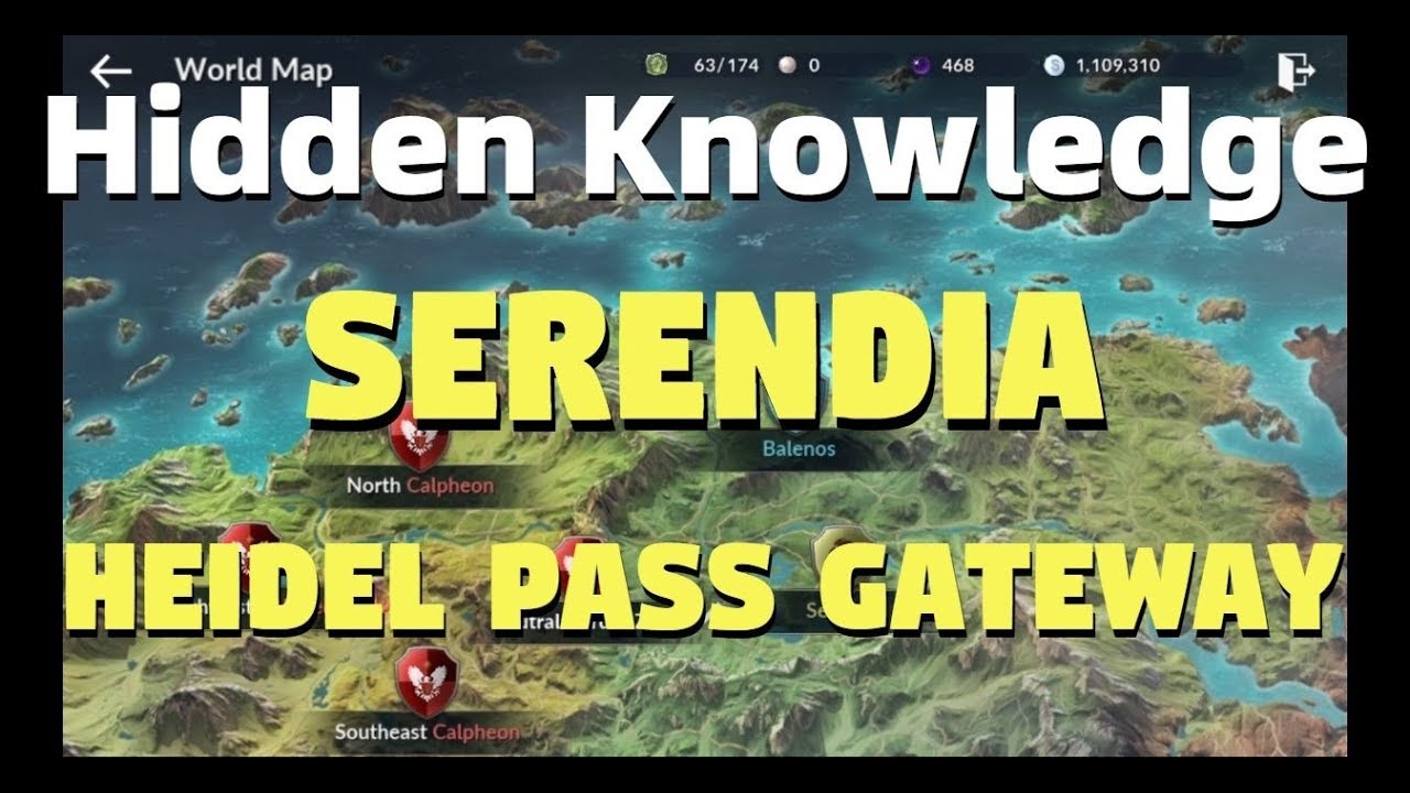 Hidden Knowledge Serendia: Heidel Pass Gateway - Black Desert Mobile