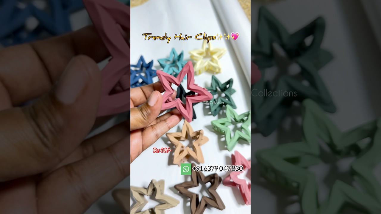 Trendy Hair Clips Online #makeuplover #HairAccessories  #KoreanFashion #HairGoals #OnlineShopping