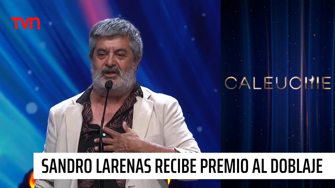“Espero alguien sepa cocinar lasaña”: Sandro Larenas recibe Premio al Doblaje | Caleuche 2025