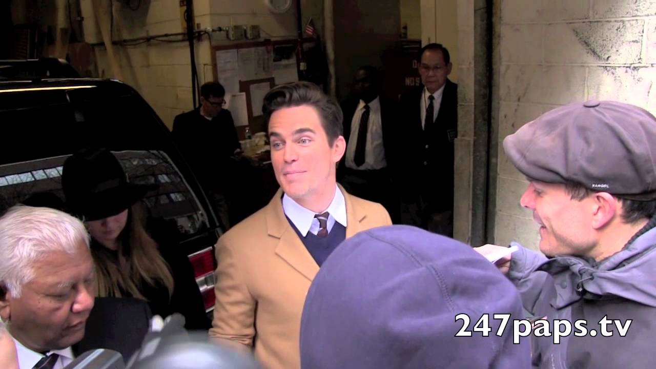 Matt Bomer Signs and Takes pictures with fans for awhile in NYC