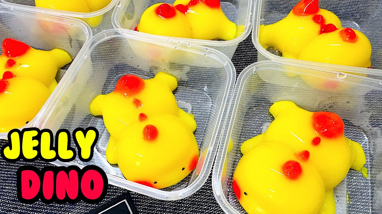 Resepi Jelly Dino Viral | Cute Jelly Baby Dino Recipe