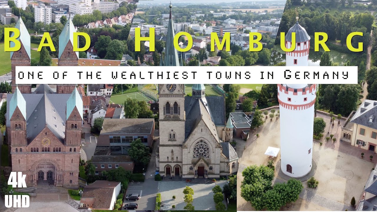 Bad Homburg | One of the wealthiest towns in Germany | Drone plus City Walk |&nbsp;4K