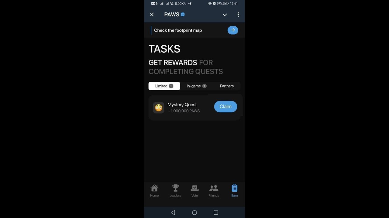 Paws New 1M Task Mystery Quest | How To Complete Paws Mystery Quest Task |Paws Airdrop Mystery Quest