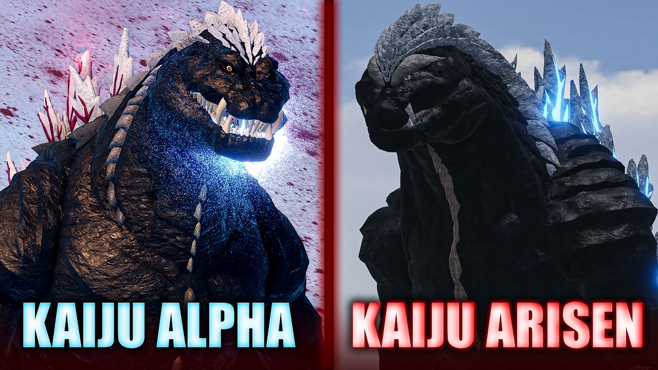 GODZILLA ULTIMA Detailed Comparison | Kaiju Alpha vs Kaiju Arisen