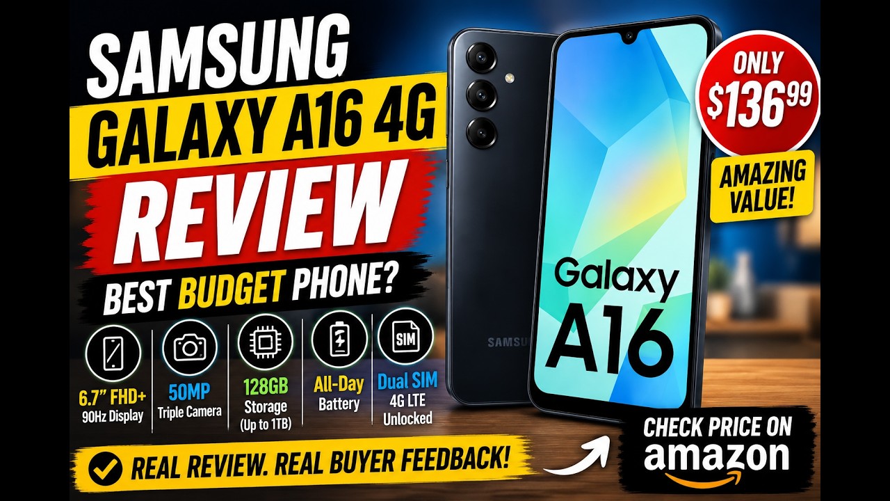 Samsung Galaxy A16 4G Review &ndash; The BEST Budget Phone Under $150? | Honest Review