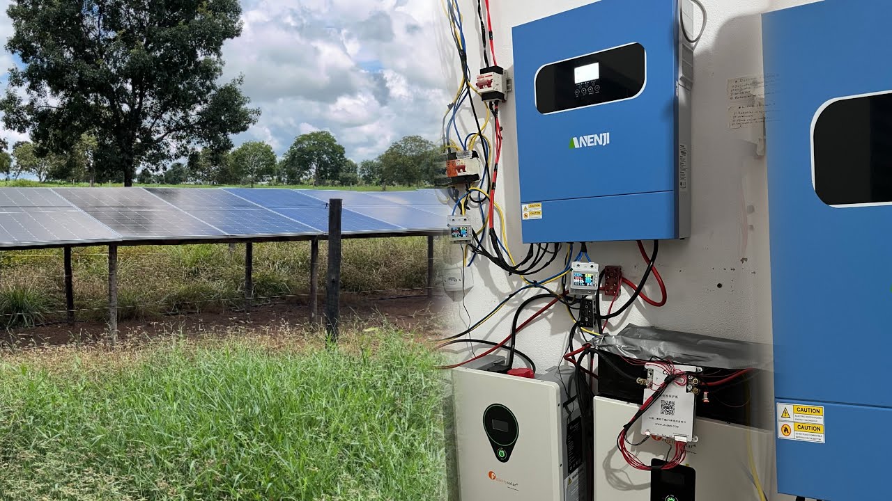 Agora‼️Nossa fazenda 100% off grid instalamos inversor ANENJI 11kilowats e liga tudo. 