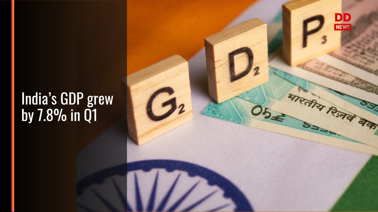 India&rsquo;s gross domestic product (GDP) clocked a growth rate of 7.8 percent in first quarter