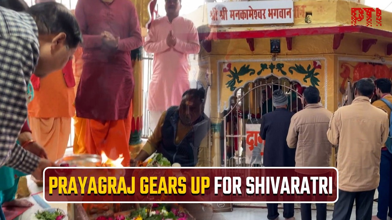 Mankameshwar Temple readies for Mahashivaratri; lakhs expected in Prayagraj