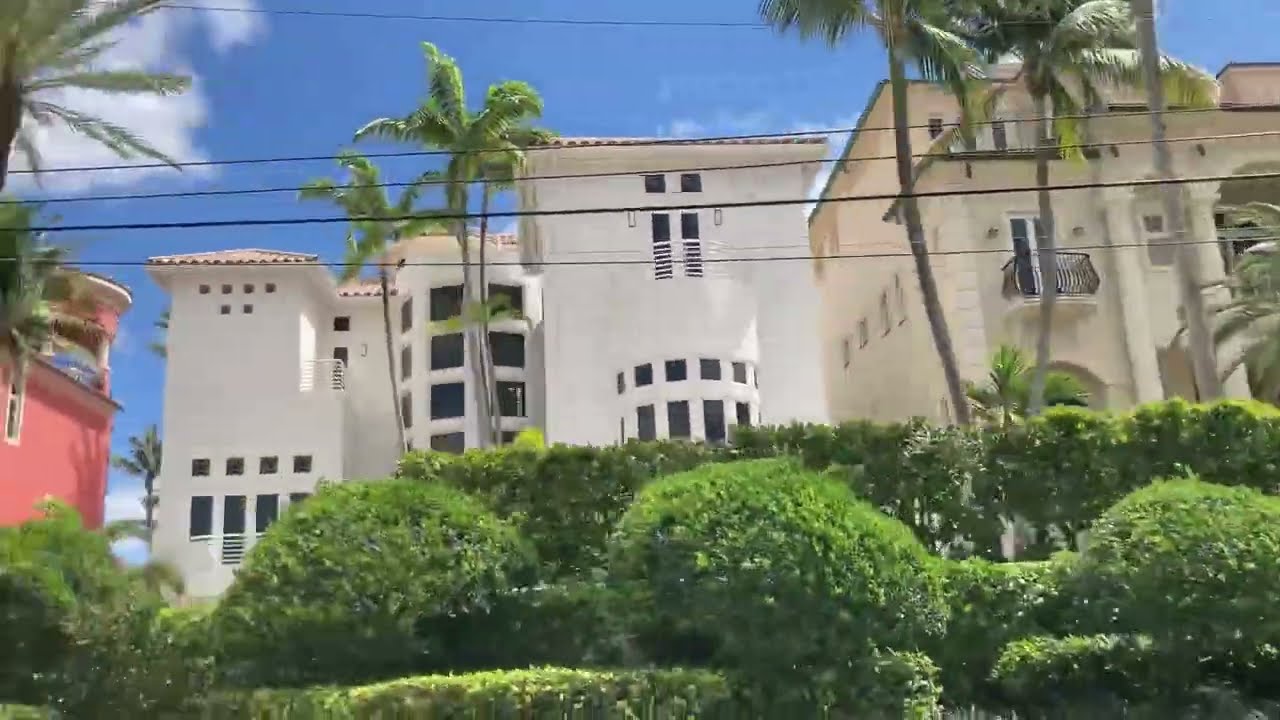 Highland Beach Florida Fancy Houses on A1A
