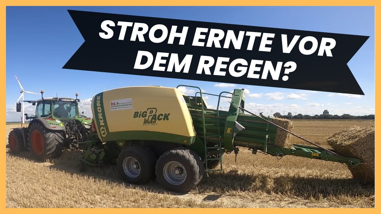 Stroh ernten mit neuen Quaderballen MultiBale