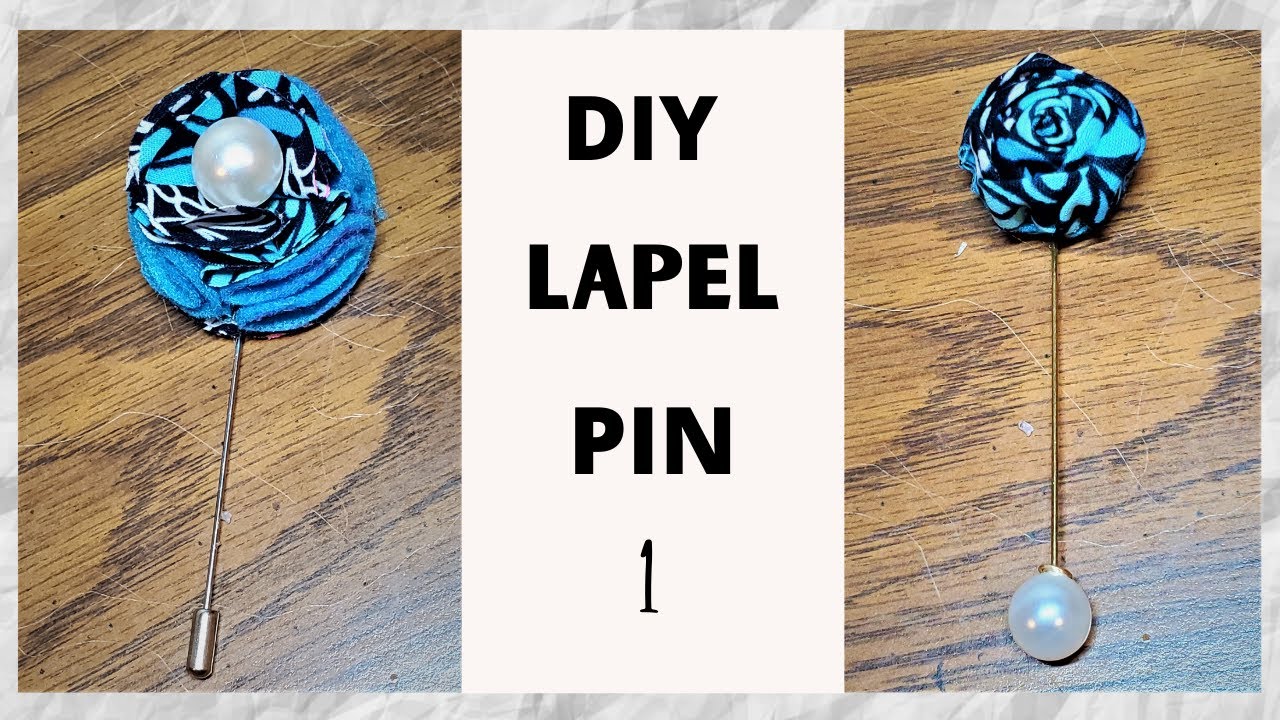 How To Make LAPEL PIN (METHOD 1) | Diy LAPEL PIN | LAPEL PIN tutorial #lapelpin #ankara