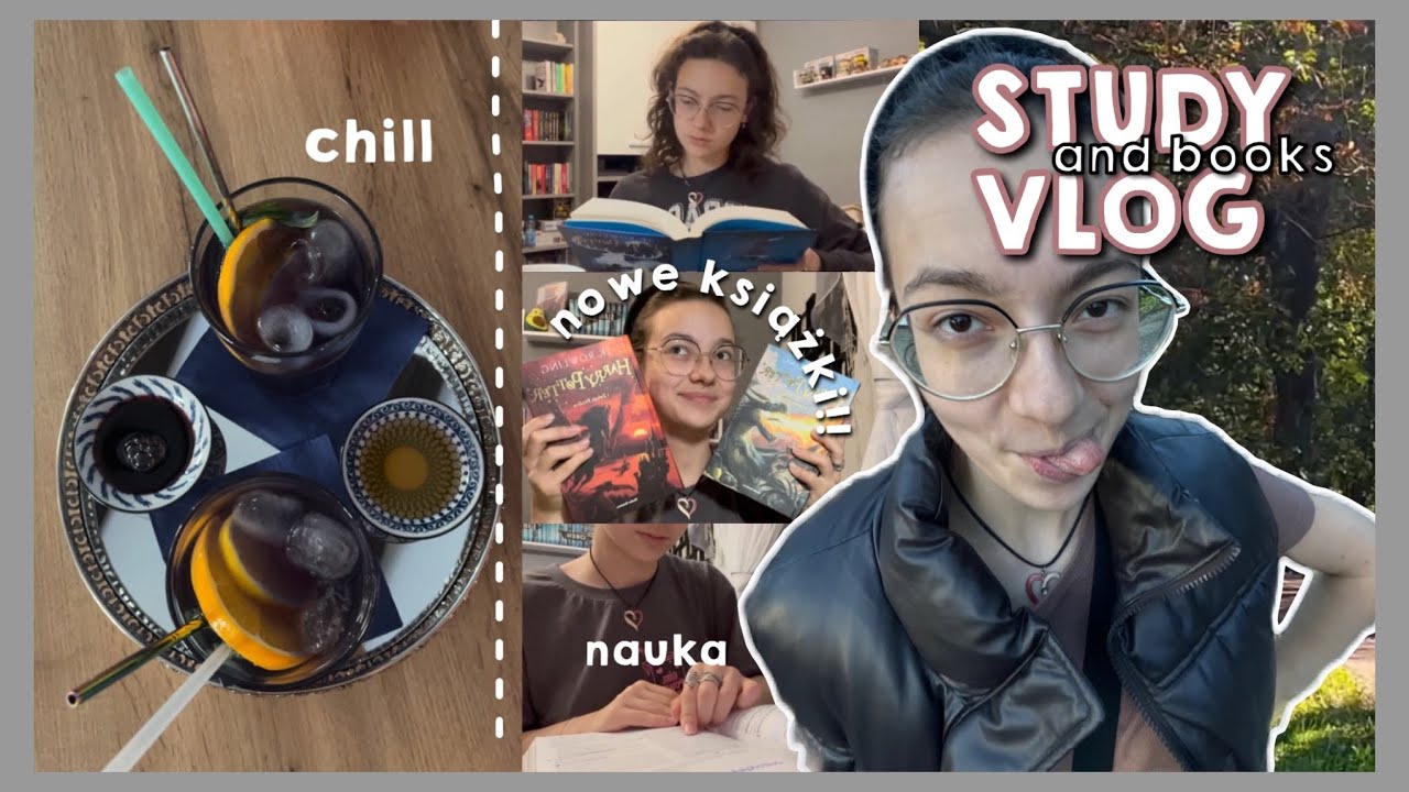 STUDY (& reading) VLOG📚🖇️ | biologia, książki, book haul