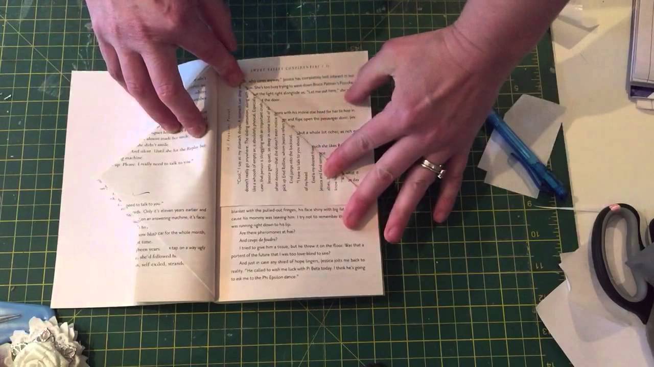 Book folding fairy house pattern tutorial