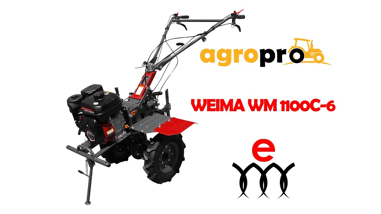 Motocultor Weima WM 1100 C-6, montaj, pornire, proba, AgroPro