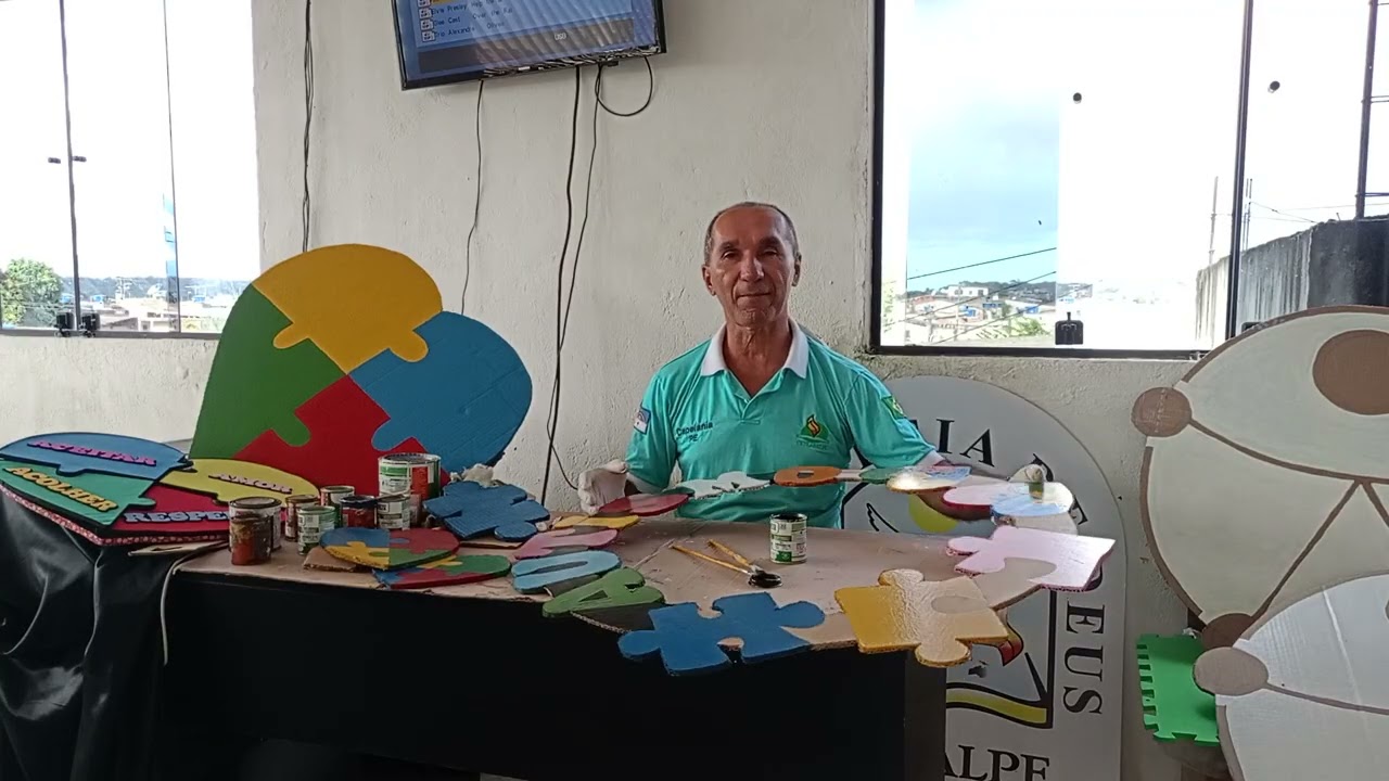 Preparando materiais para o culto inclusivo das nossas crian&ccedil;as autistas e os surdos da IEADALPE 😱