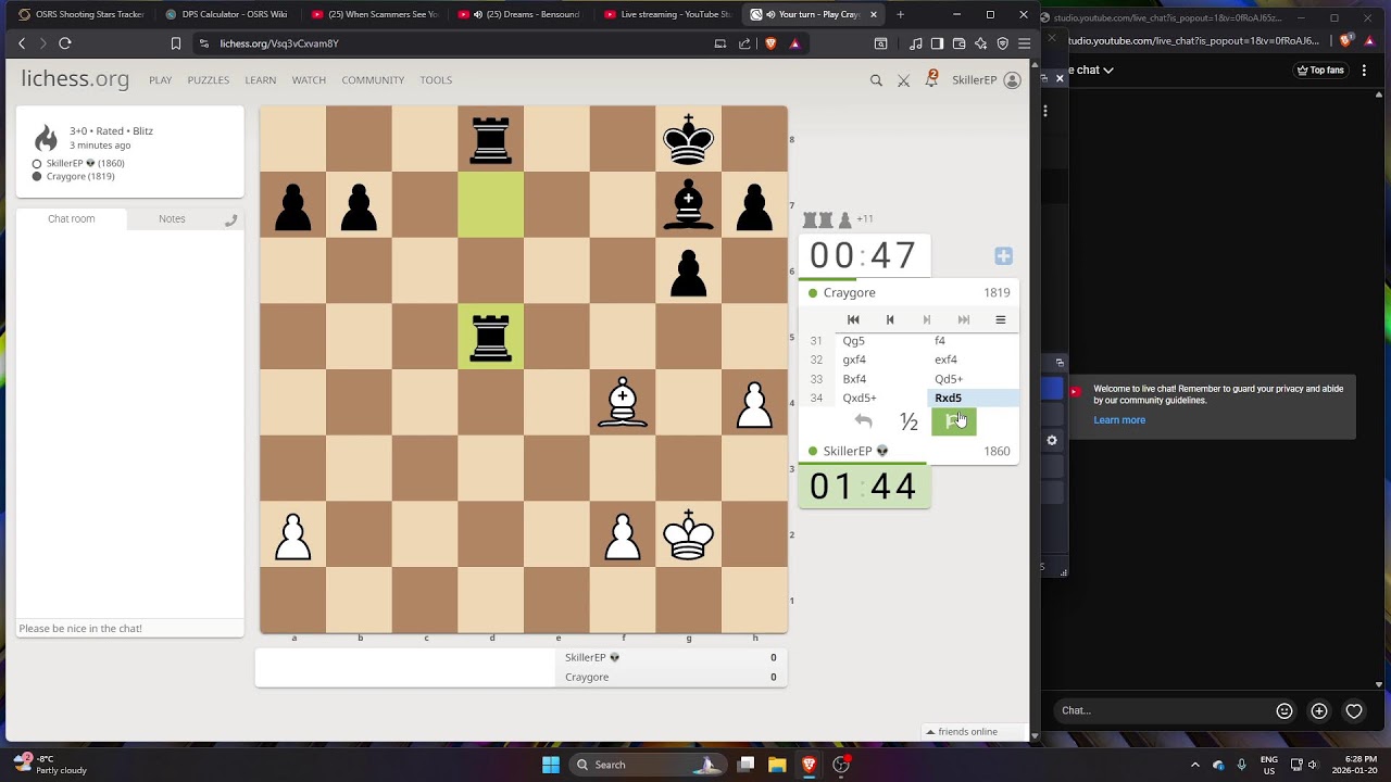 Blitz chess lets goooo