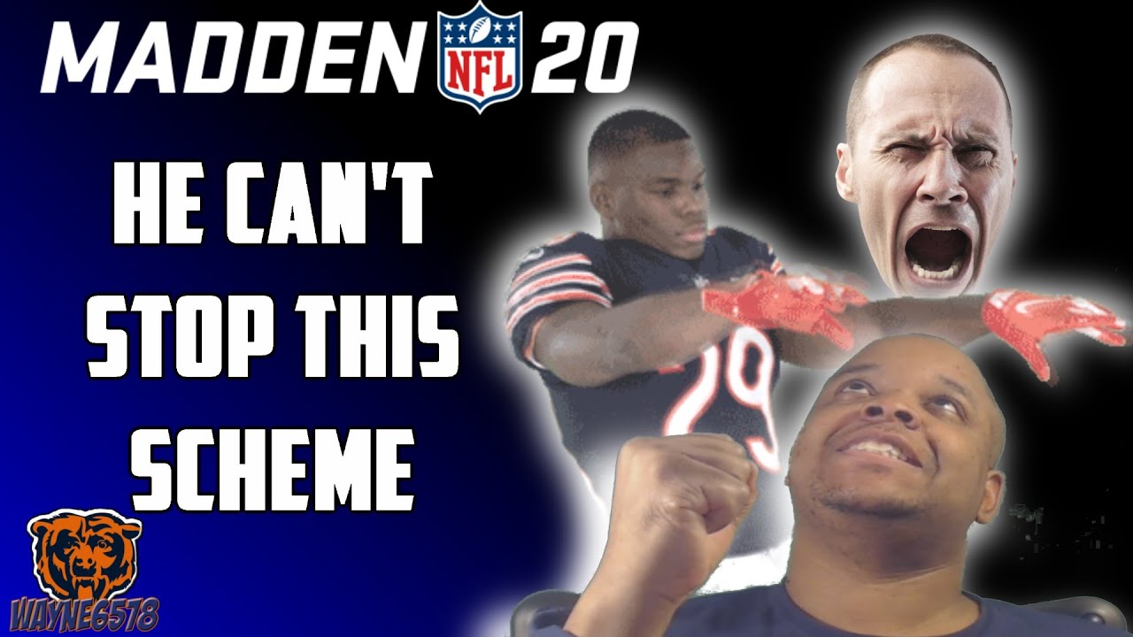 USING BEST OFFENSIVE MINI SCHEME IN MADDEN 20 - UNSTOPPABLE OFFENSIVE PLAYS - BEARS VS 49ERS