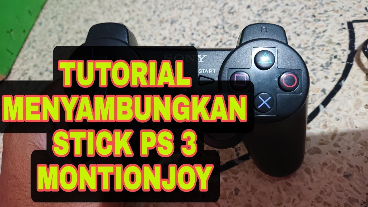 TUTORIAL ATAU CARA MENYAMBUNGKAN STICK PS3 KW KE DONGLE BLUETOOTH PC/LAPTOP MONTIONINJOY DS3