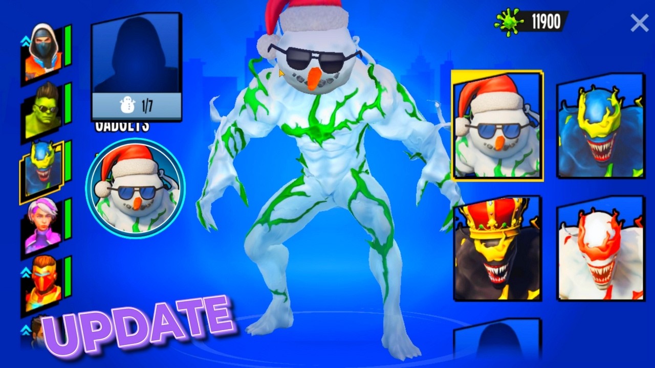 🤔NOVA SKIN DO VENOM de NEVE🔴Spider Fighting 3🔴UPDATE, JOGO DE SIMULADOR DE HERÓIS MOBILE, SPIDER MAN