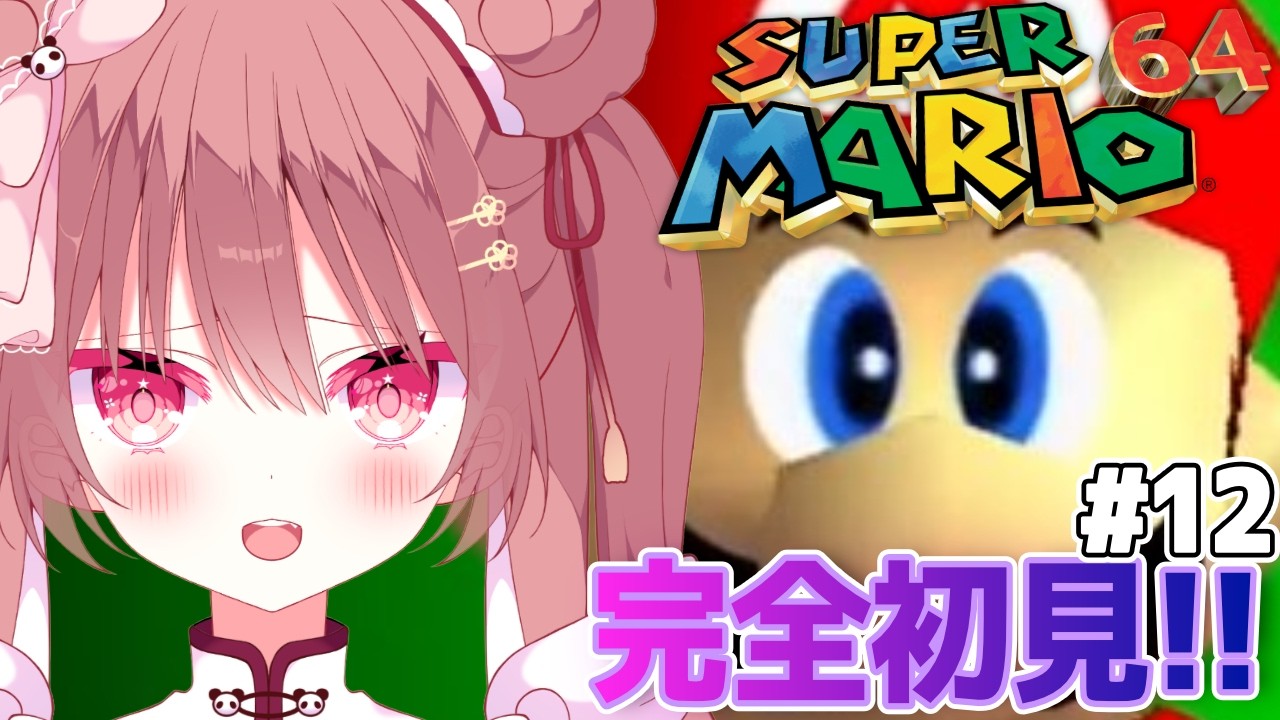 #12【スーパーマリオ64】初プレイ🔰青スイッチを探せえ！！？マリオに振りまわされる、かわいそパンダを見る配信‼️
