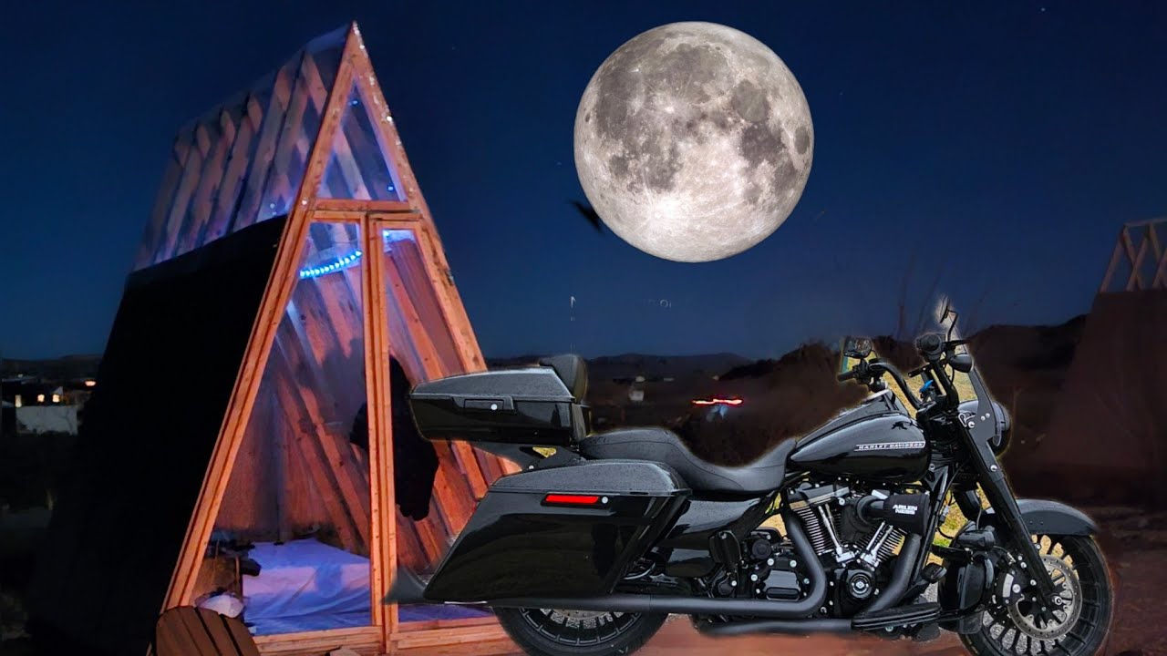 Roadtrips & detours: full moon motorcycle glamping in a desert Ghost Town #glamping