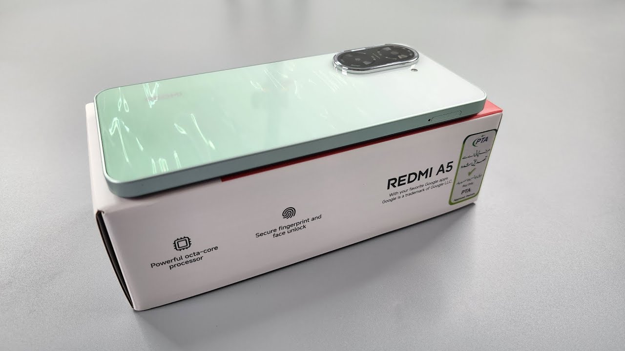 Redmi A5 Unboxing & Camera Test | Lake Green Colour | Retail Unit