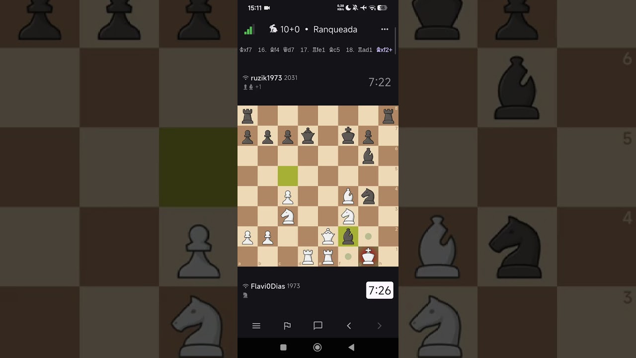 Jogando uma partida Rápida Lichess 