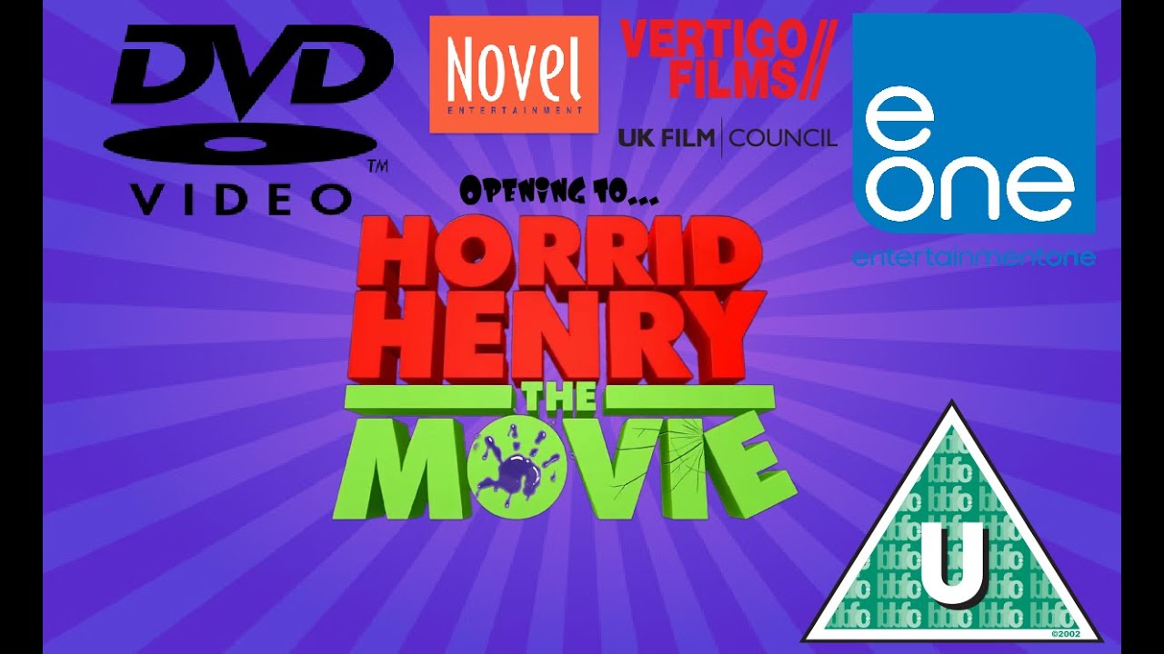 Opening to Horrid Henry: The Movie 2011 UK DVD