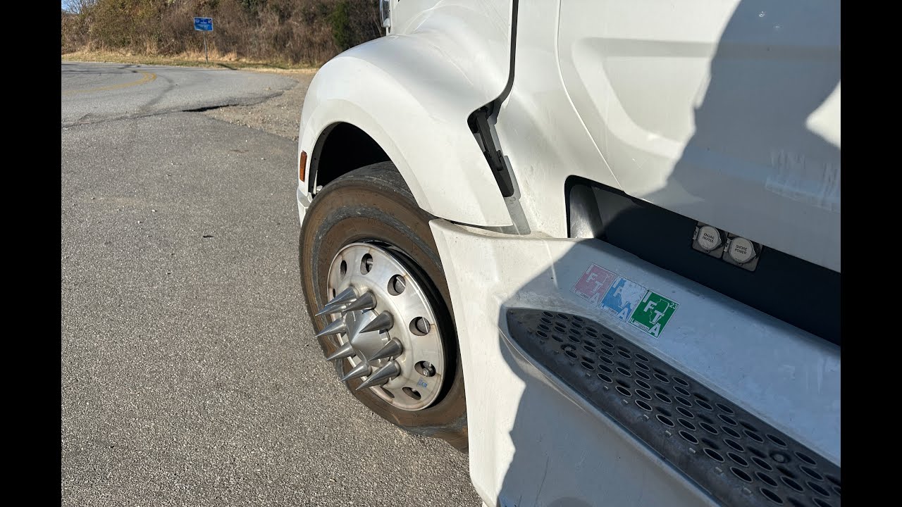 We had a steer tire blowout today…