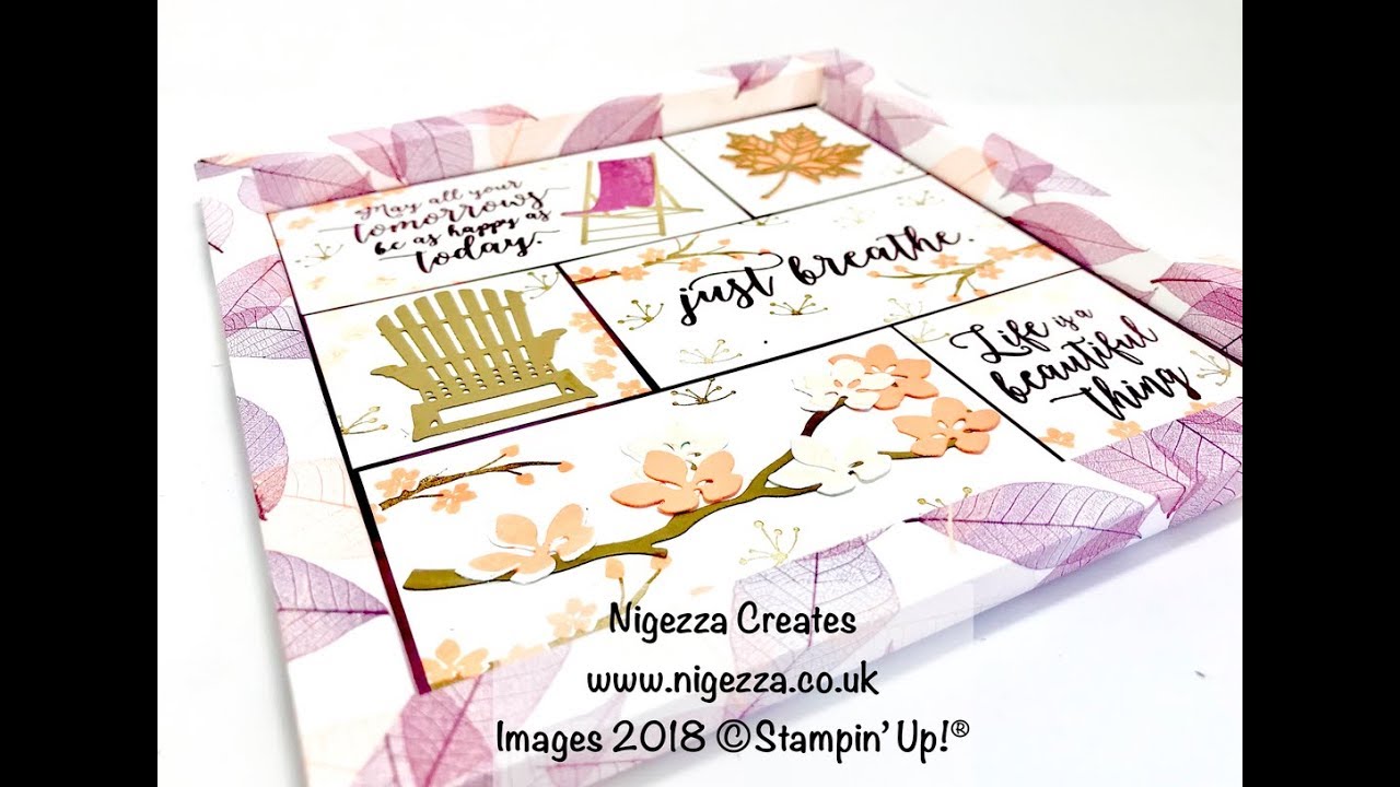 Part 1: Shadow Frame Sampler Using Stampin' Up!&reg; Natures Poem & Colourful Seasons