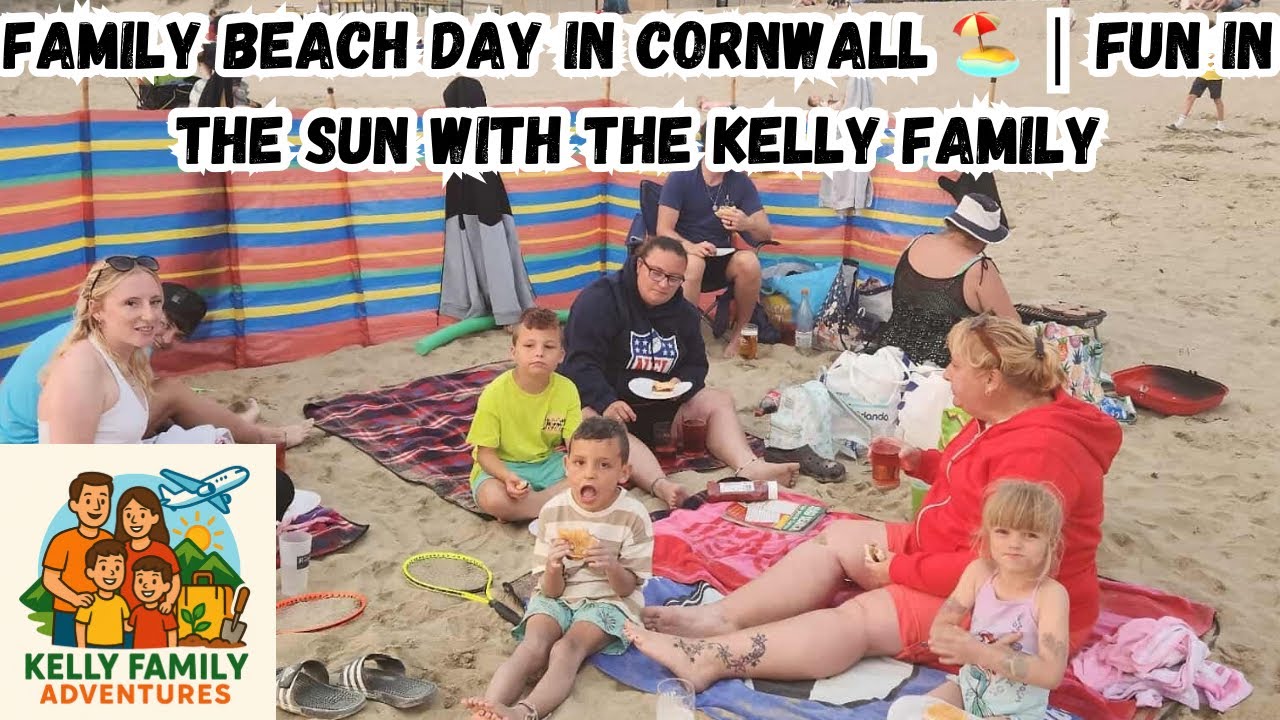 Family Beach Day in Cornwall 🏖️ | Fun in the Sun with the Kelly Family