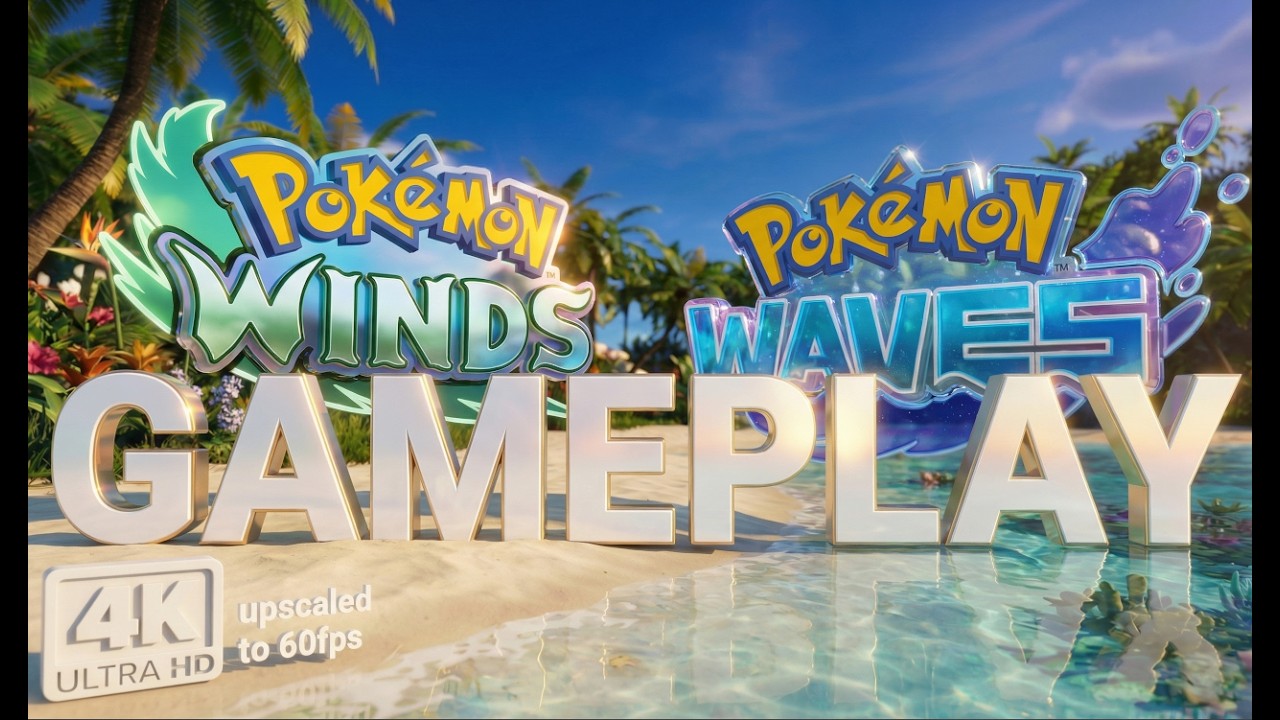 Pok&eacute;mon Waves and Winds &ndash; Gameplay Trailer (4K 60FPS Upscale)
