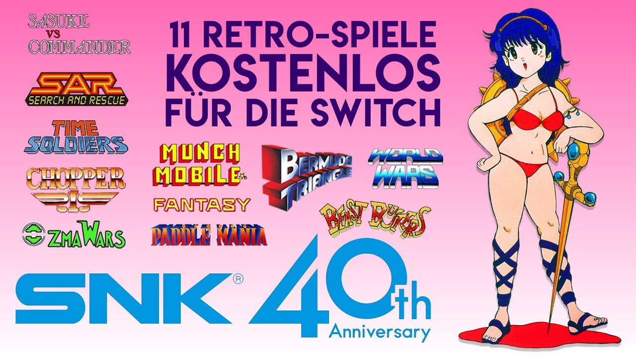 11 neue Retro-Spiele umsonst in der SNK 40th Anniversary Collection für Switch