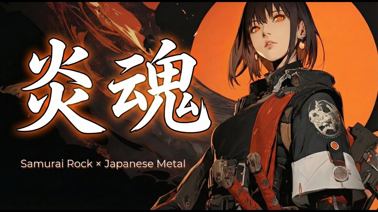 【Playlist】炎魂 – Soul of Fire🔥✨｜Samurai Rock / Japanese Metal / 作業用BGM