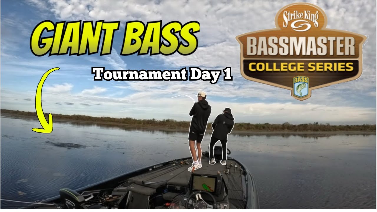 Bassmaster College Series at The Kissimmee Chain of Lakes | Day 1 (GIANT BASS CAUGHT)
