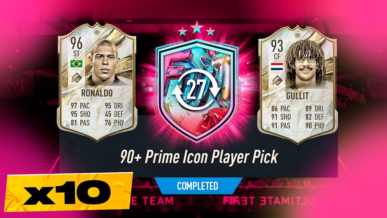 FIFA 23 10 x 90+ Prime Icon Player Pick Packs!