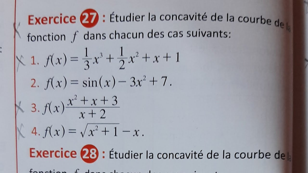 Exs 27;30;40:41 et 42 : p 74-75 2bac pc : Dérivation et étude des fonctions. maxi math.