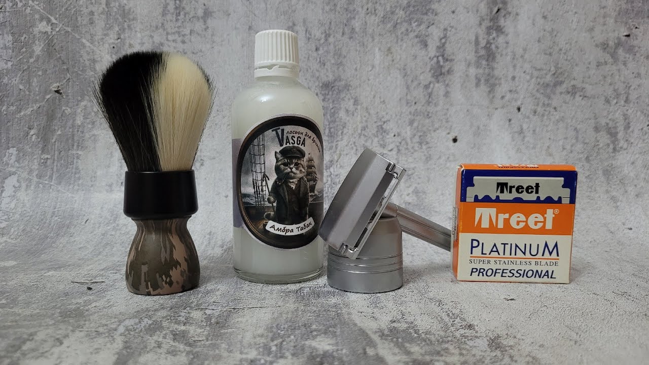 Parker Solo Edge с Treet Platinum, мыло IL Fenomeno Shaman Soul, Yaqi Круэлла, Vasga Амбра Табак