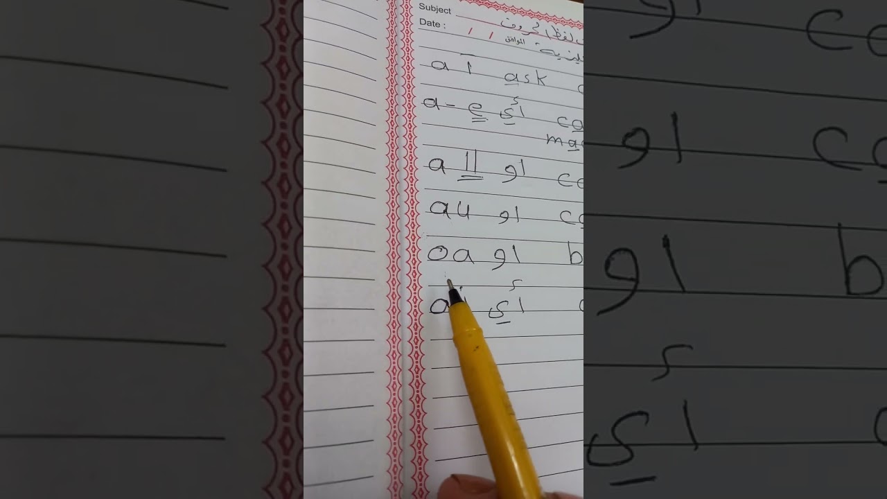 لفظ حروف العلة الإنجليزي