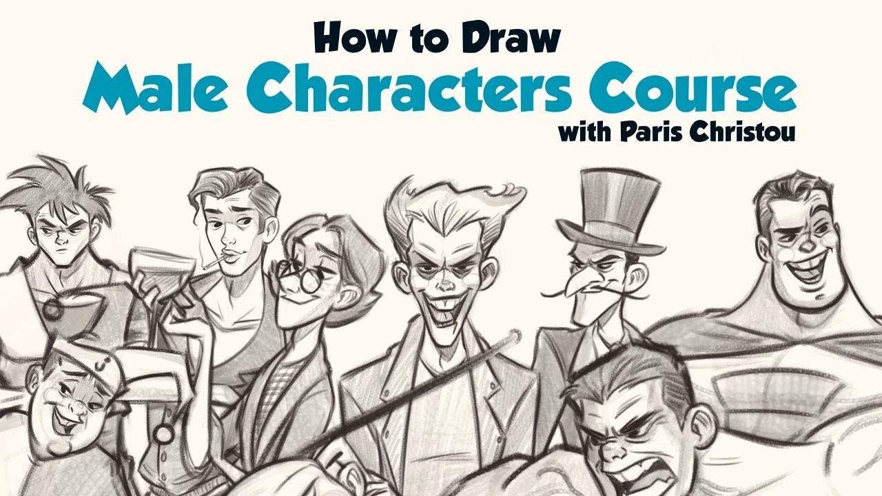 How to Draw Male Characters Course