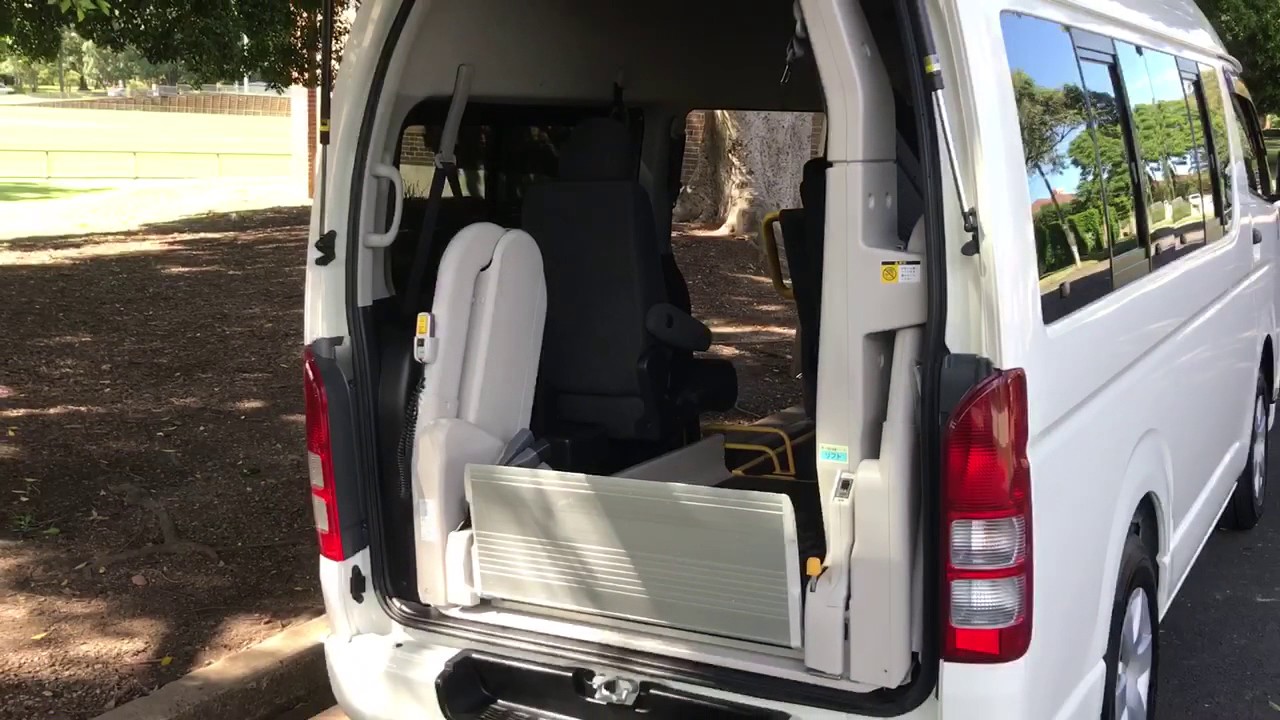 2012 Hiace welcab wheelchair hoist car from Japan www.Sunrisecars.com.au